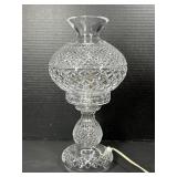 Crystal Cut Glass Oil Lamp