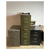 3 Filing Cabinets