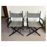 2 Fold Up Director Chairs