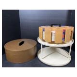 Wooden poker chips and stand
