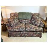 Floral Upholstered 2 Cushion Loveseat