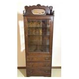 20th Century Oak Medical Cabinet
