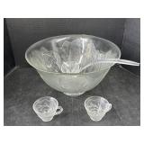 Punch Bowl and Cup set