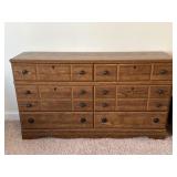 Large Oak Dresser w/ 12 Drawers