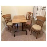 Folding table and chairs