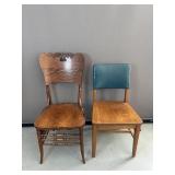 2 Wooden Chairs