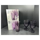 Libbey Classic Colorings Violet Glasses