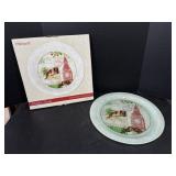 Pfaltzgraff Holiday Travels Glass Platter