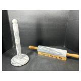 Rolling pin and paper Towel holder