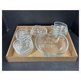 Glass Apple Bowls