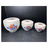 Calico fruit, dry goods canisters