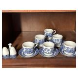 Blue/White Mugs and Salt and pepper