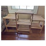 3 Tier Wooden Plant Stands