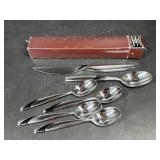 Flatware with black accents