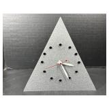 Modern Triangle Wall Clock w/ Quartz Movement
