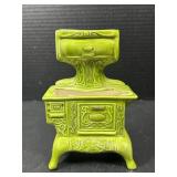 Judy Hansen Ceramic Stove Planter Green