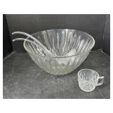 Punch bowl and cups