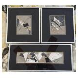 Abstract Mixed Media Wall Art Set