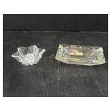 Glass Ashtray & Candle Holder