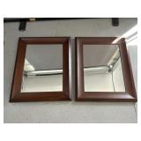 2 Large Mirror Wall Decorations