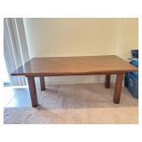 Heavy Large Wooden Table - (6