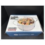 French White Corningware Round Cover Casserole