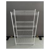 White Metal Wire Shelf
