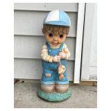 Little boy with fish