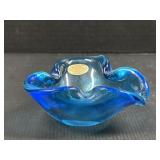 Murano ICET Cobalt Blue Art Glass Bowl