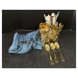 Golden Holiday Utensils