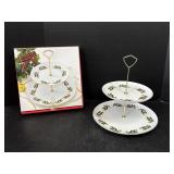 Porcelain 2 Tier- Tid-Bit Dish