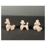 Vintage Pink Spaghetti Poodle Figures