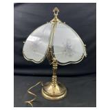 Floral Glass Touch Lamp