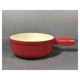 Swissmar Red Enamel Cast Iron Fondue Pot