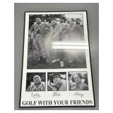 Framed Three Stooges Golf With Your Friends