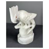 Marble Parrot Decor