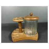 Vintage Wooden Pipe Holder