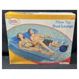 Pillow top double lounge pool floaty