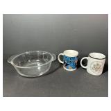 Anchor Hocking Bowl and Mugs