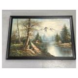 Large Forest Mountain Wall Art