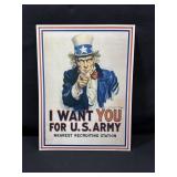 Uncle Sam "I Want You" Tin Sign