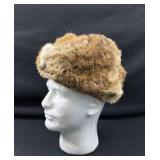 Vintage Fur Trapper Hat w/ Ear Flaps