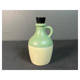 Small Green & White Glass Jug
