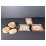 Nesting Boxes and Framed Decor