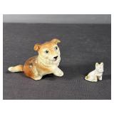 Lefton Dog Figure and Small Dog Figure
