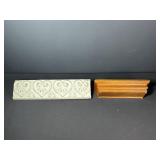 Metal Heart Shelf Display and Small Wooden