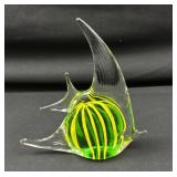 Glass Blown Fish Paperweight