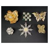 Floral brooches and more