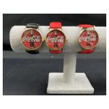 3 Coca Cola Logo Wristwatch