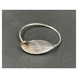 Sterling Silver Leaf Design Bracelet